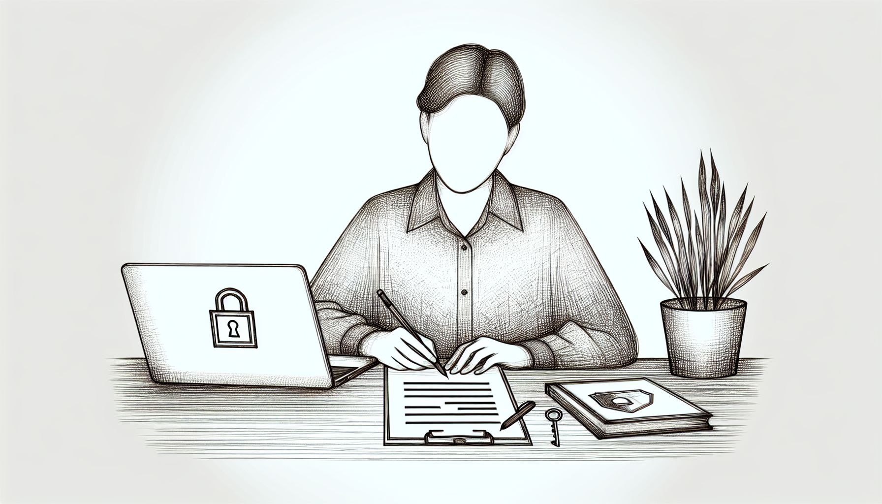 Pencil sketch illustration for: Quick Tip: Ethical Tech & Documentation Workflows in ABA