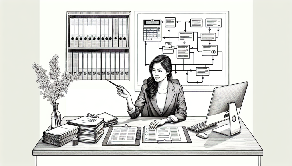 Pencil sketch illustration for: Operations & Systems in ABA: SOPs, Processes, and Clinic Considerations