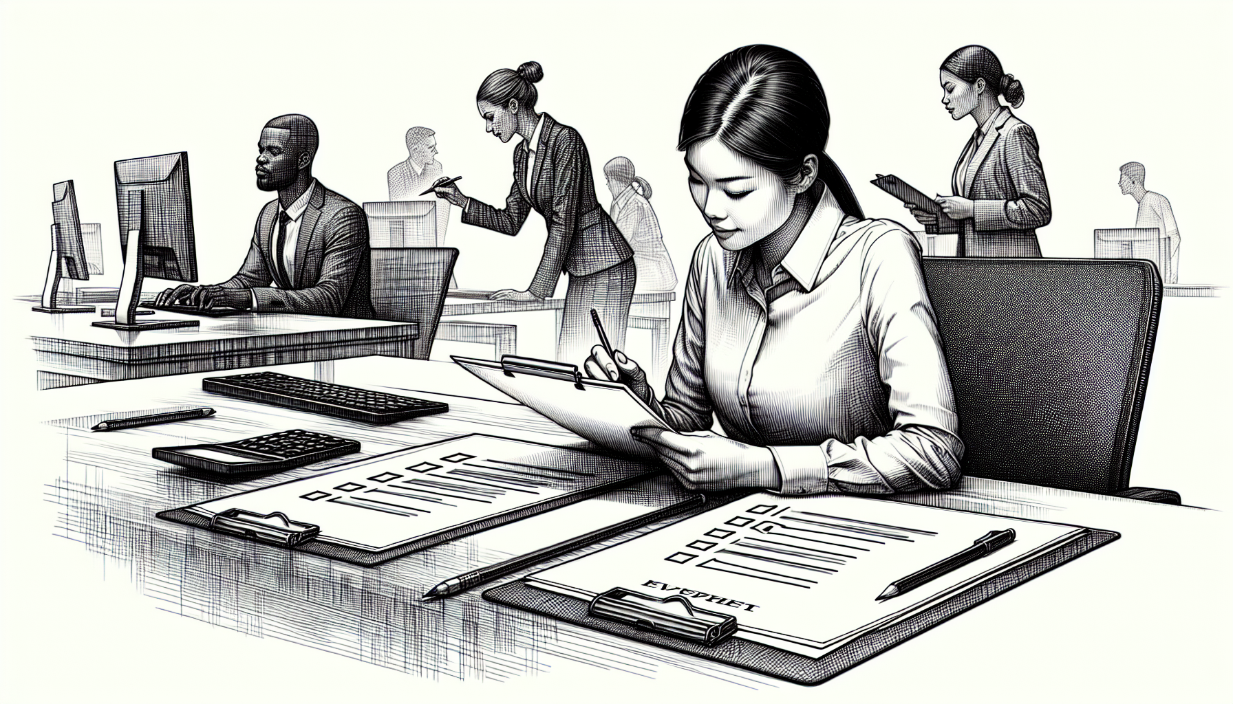 Pencil sketch illustration for: Quick Tip: Leadership & Management in ABA