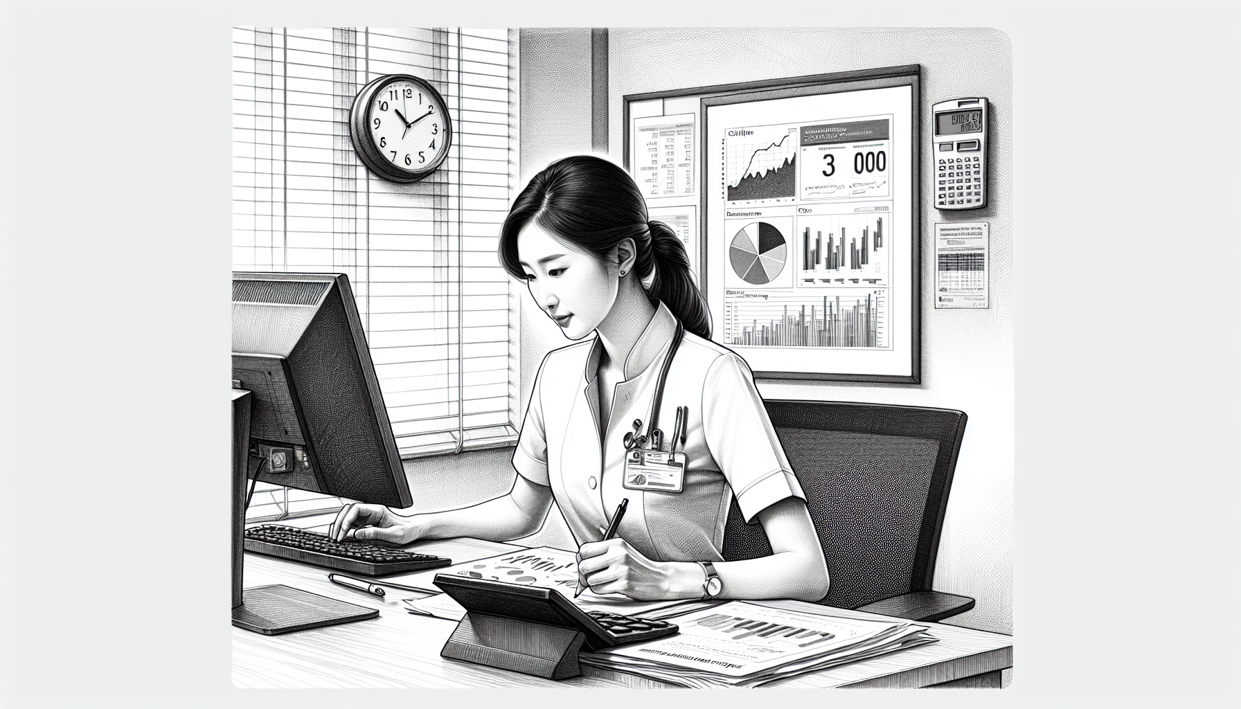 Pencil sketch illustration for: Financial Health & KPIs for ABA Clinics: The Metrics That Actually Matter: Common Mistak