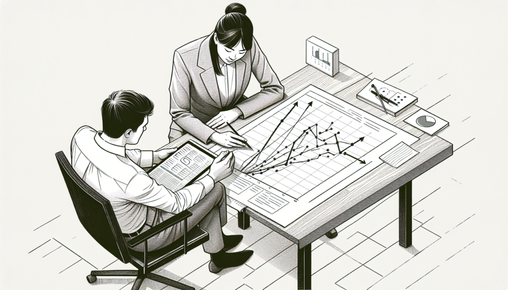 Pencil sketch illustration for: Data Visualization & Analytics in ABA: Graphs, Dashboards, and Decision-Making That Work