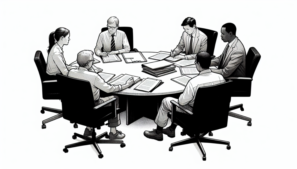 Pencil sketch illustration for: Interdisciplinary Practice in ABA: Collaborating With SLPs, OTs, Schools, and Physicians: Rea