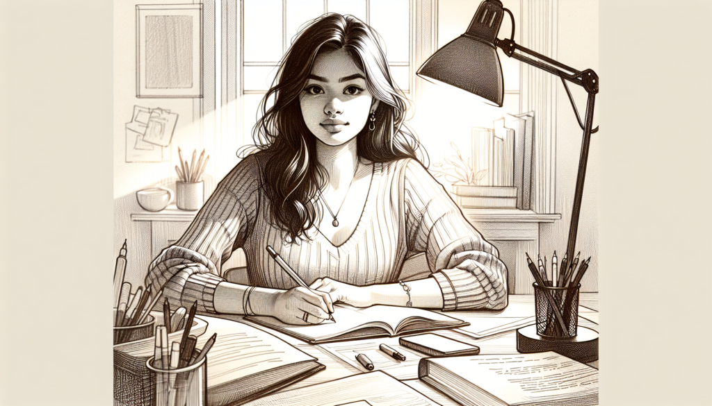 Pencil sketch illustration for: Stress Management & Exam Mindset: How to Stay Calm, Consistent, and Confident: Tools, Te