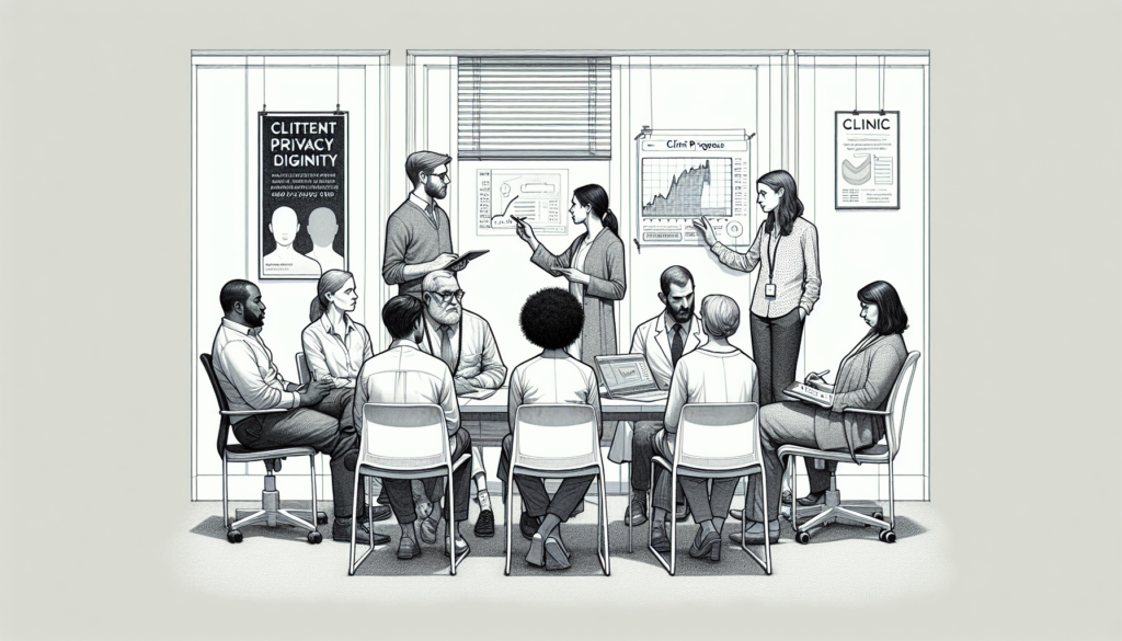 Pencil sketch illustration for: Implementing New Tech in an ABA Clinic: Adoption, Training, and Change Management: Real-World