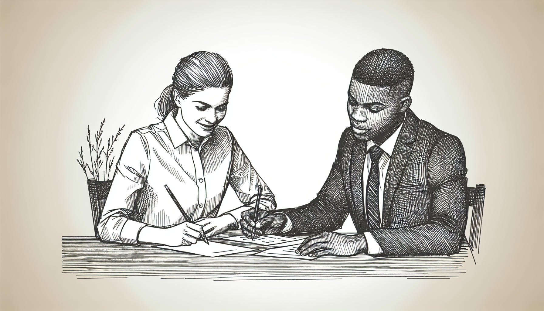 Pencil sketch illustration for: Onboarding & Training in ABA: The Complete System for RBTs and New BCBAs: Tools, Templat