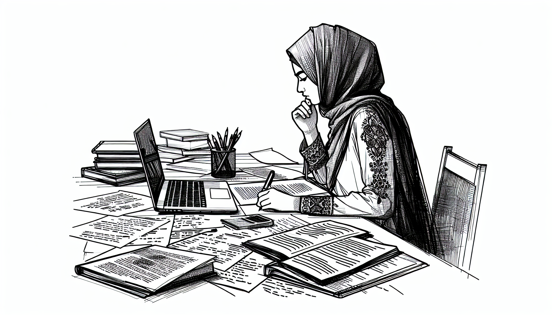 Pencil sketch illustration for: Mock Exam Practice for the BCBA Exam: How to Use Mocks to Raise Your Score Fast: Real-World E