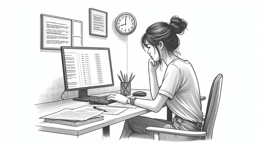 Pencil sketch illustration for: BCBA Exam Strategies & Skills: Timing, Elimination, and Test-Day Tactics: Tools, Templat