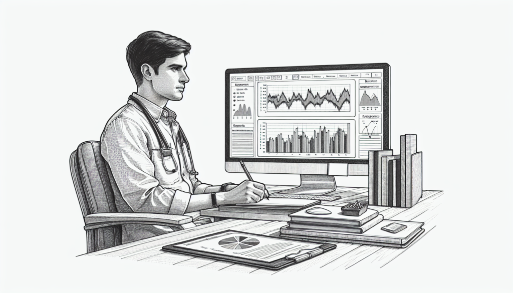 Pencil sketch illustration for: ABA Software & Tools Guide: Choosing, Setting Up, and Using Tech Without the Headaches: