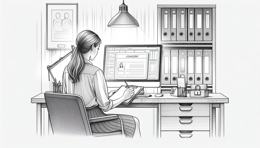 Pencil sketch illustration for: Ethical Documentation Workflows in ABA: Tech, Templates, and Privacy Basics: Real-World Examp