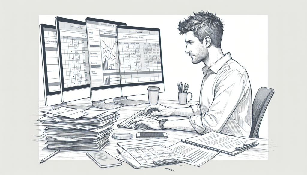 Pencil sketch illustration for: Workload & Scheduling Optimization in ABA: Caseloads, Schedules, and Burnout Prevention: