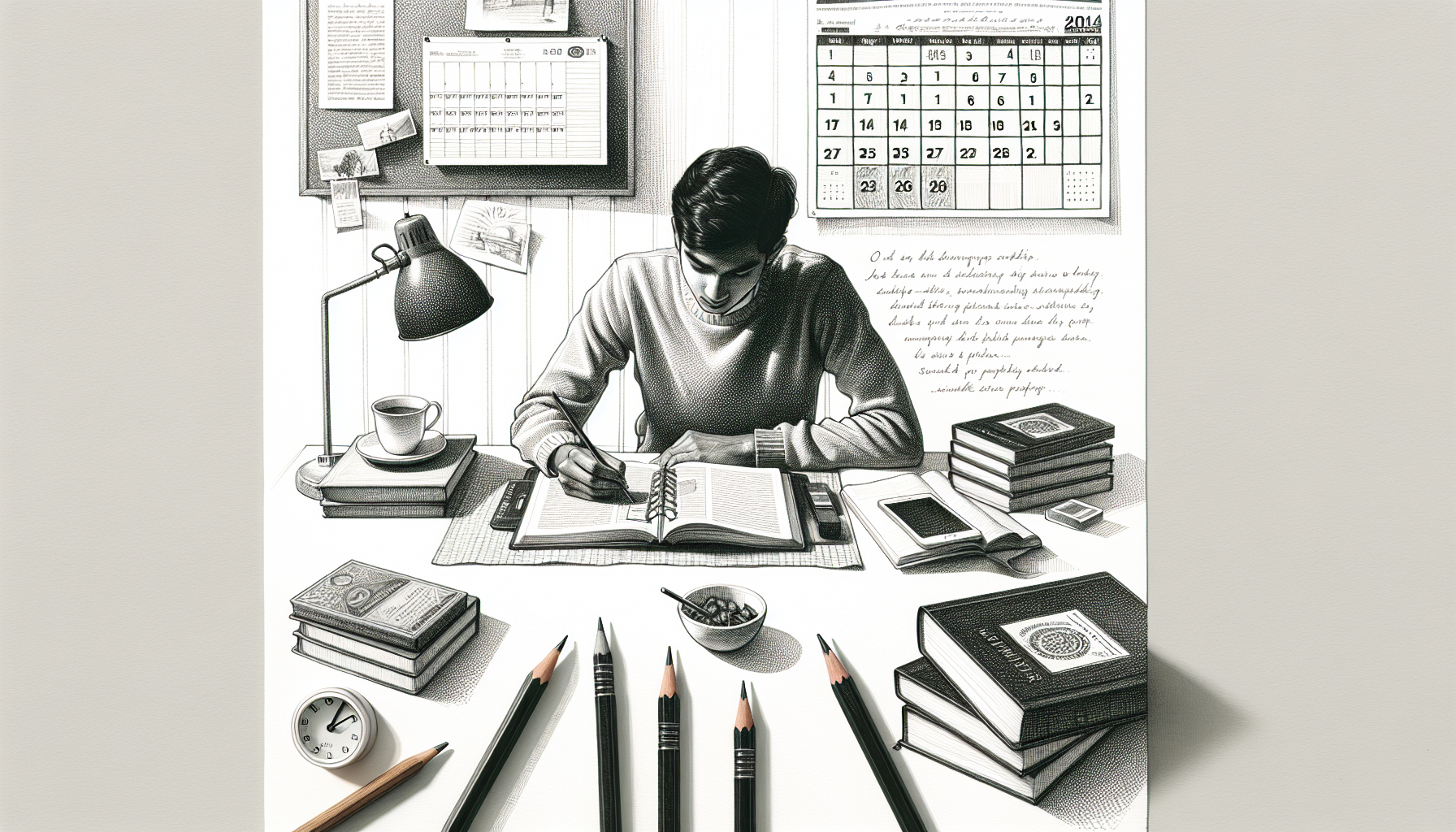 Pencil sketch illustration for: Behavioral Study Techniques for the BCBA Exam: Reinforcement, Scheduling, and Habit Design: C