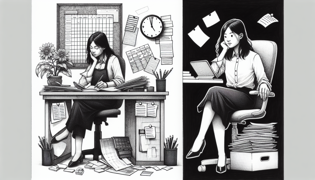 Pencil sketch illustration for: Workload & Scheduling Optimization in ABA: Caseloads, Schedules, and Burnout Prevention: