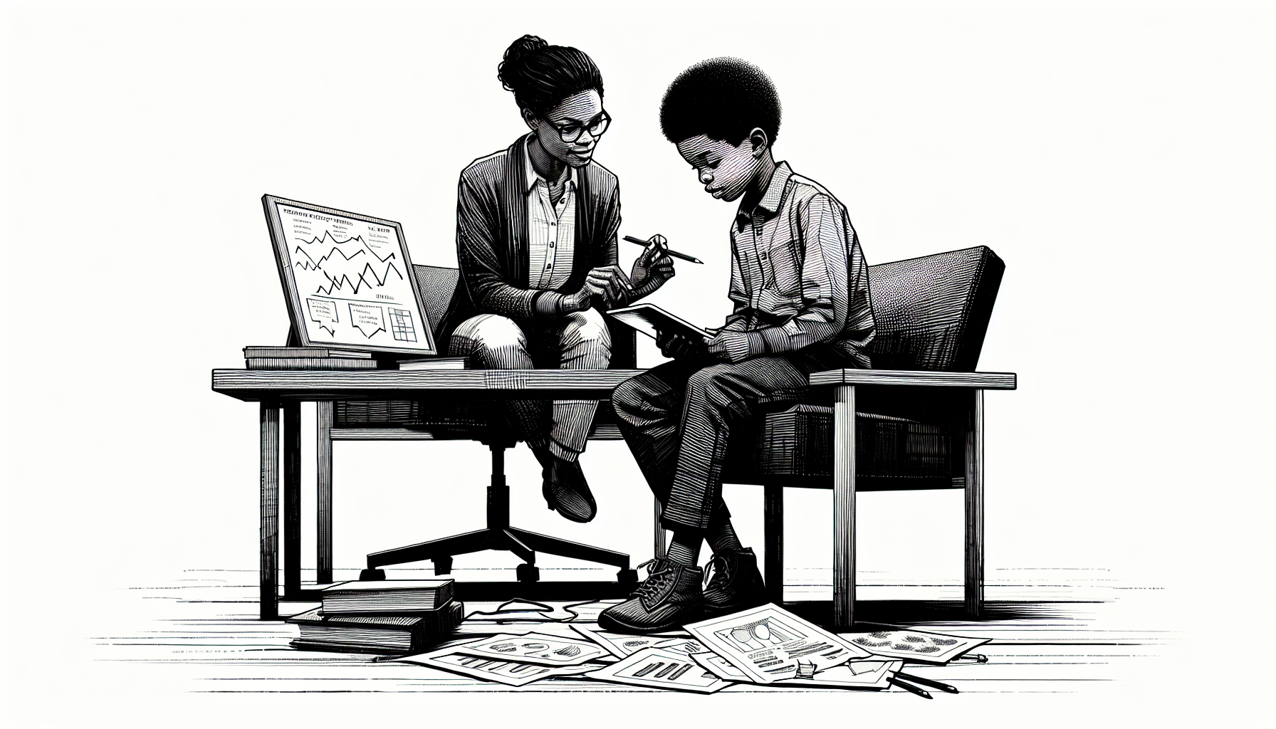 Pencil sketch illustration for: What Most People Get Wrong About Future of ABA Technology