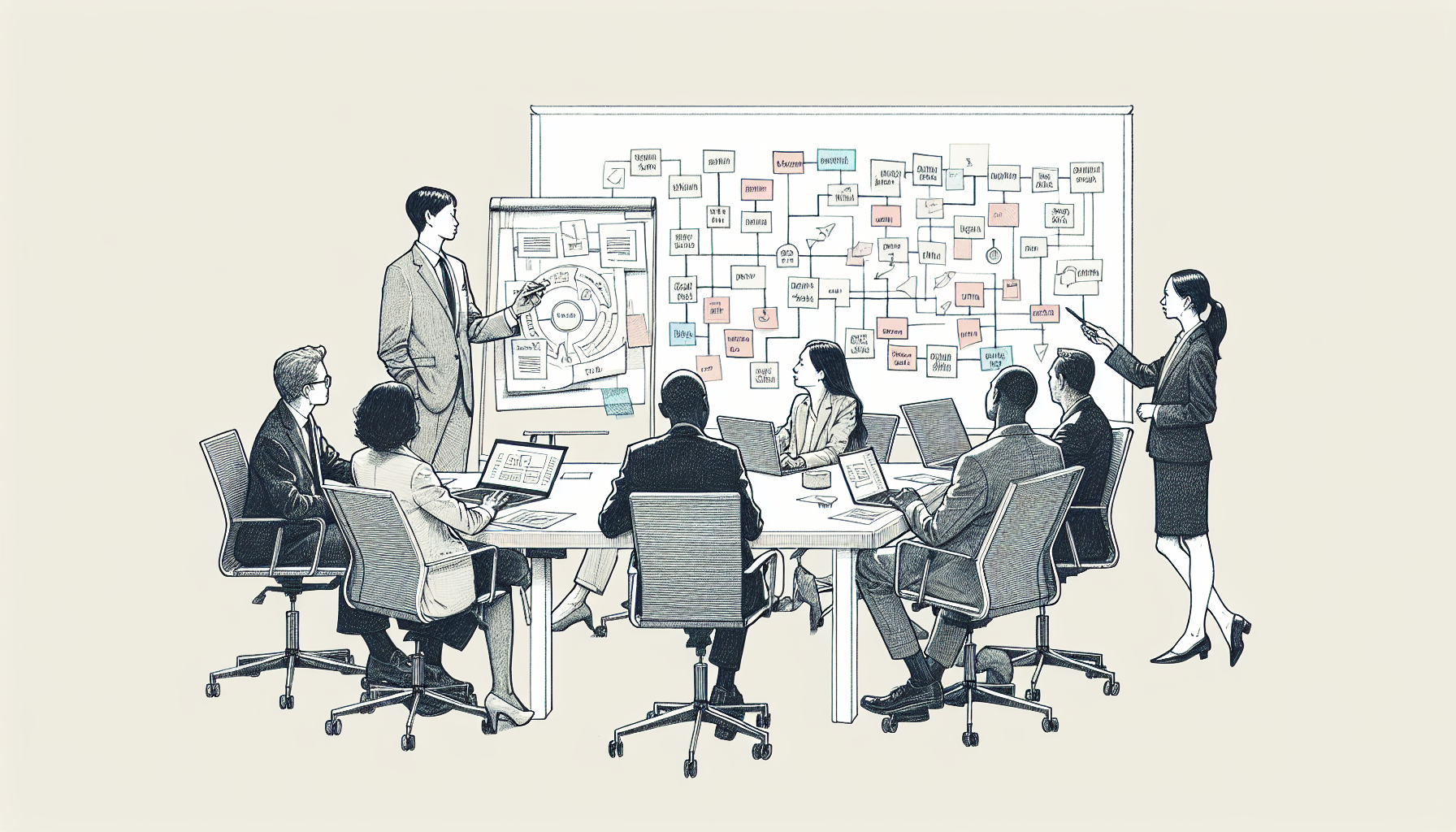 Pencil sketch illustration for: When to Rethink Your Approach to Tech Implementation & Change Management