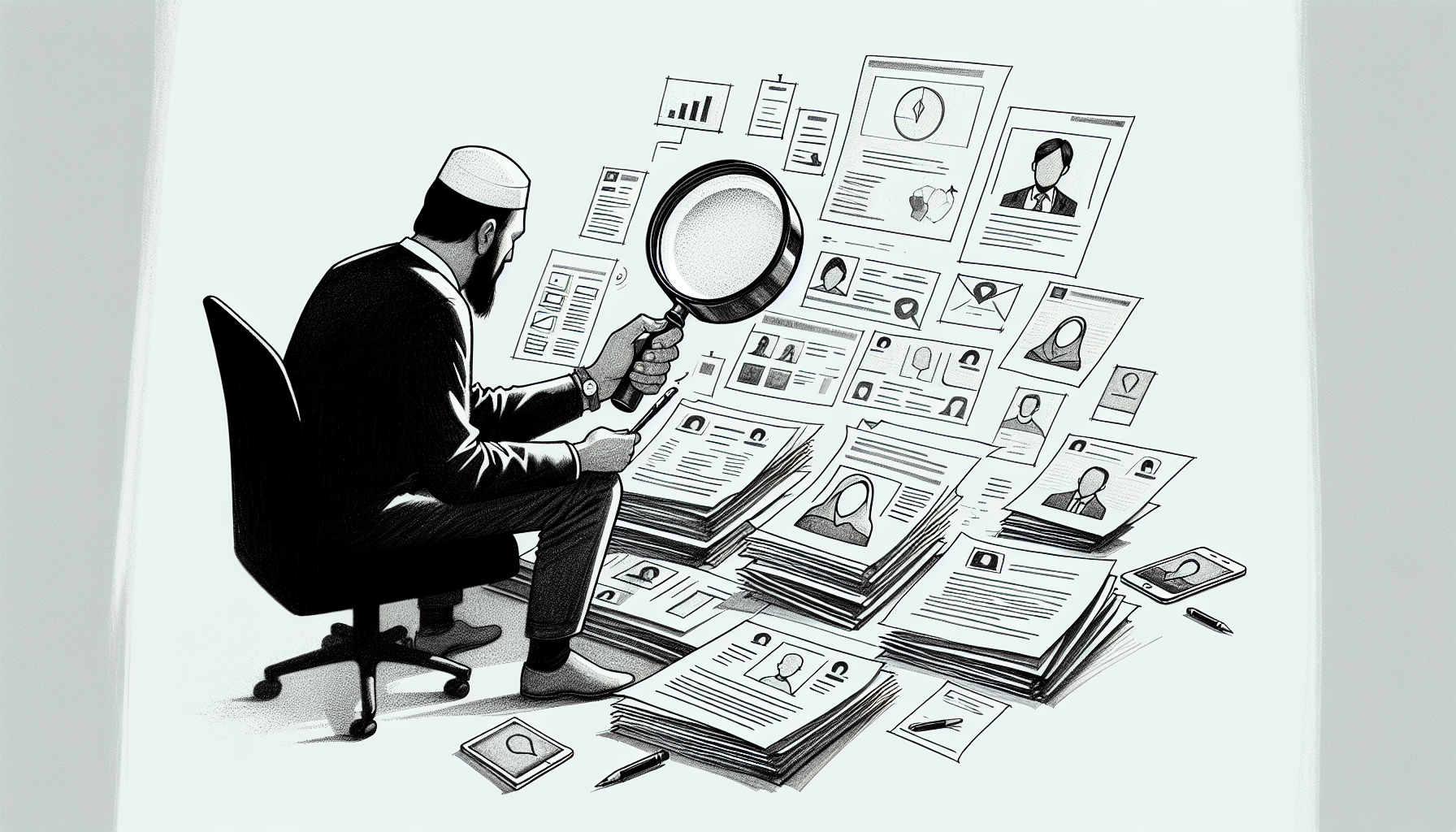 Pencil sketch illustration for: What Most People Get Wrong About Client Acquisition