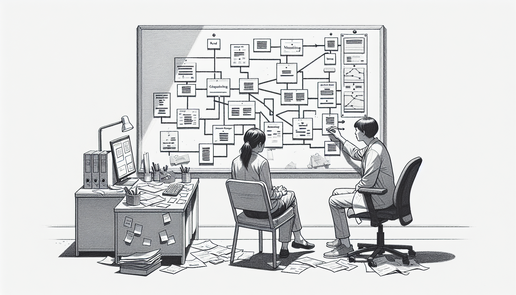 Pencil sketch illustration for: What Most People Get Wrong About Operations & Systems