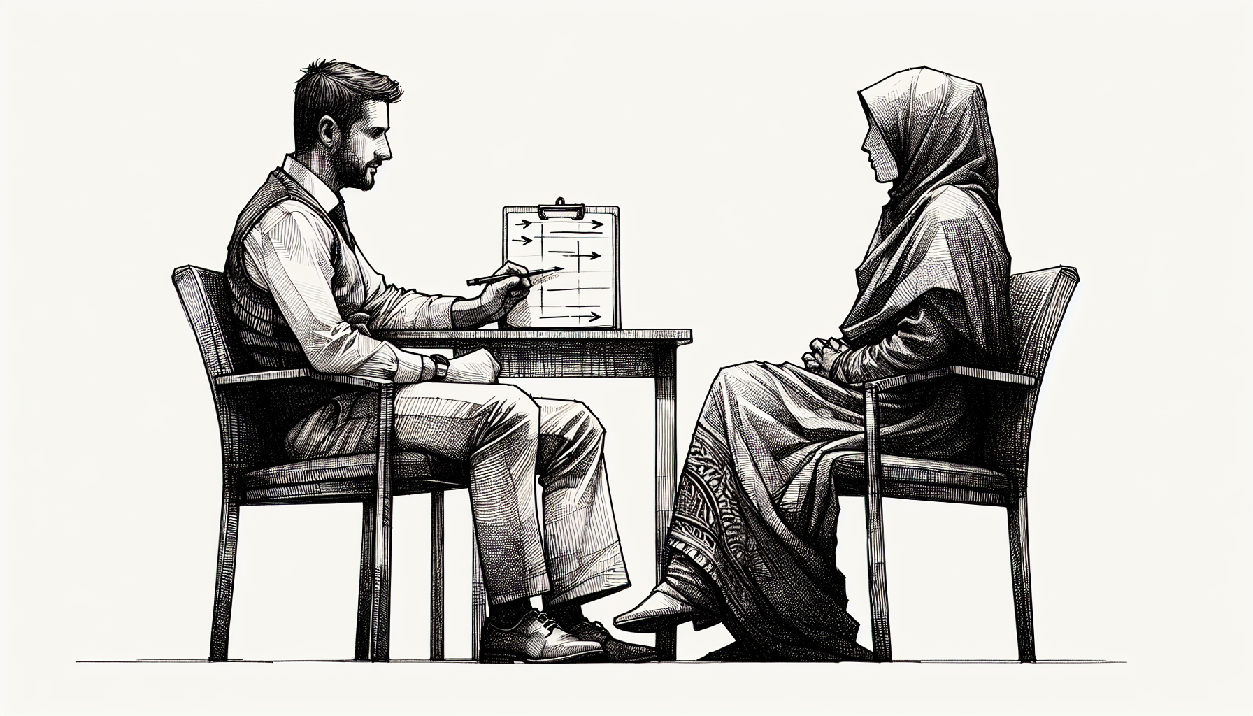 Pencil sketch illustration for: What Most People Get Wrong About Caregiver Collaboration