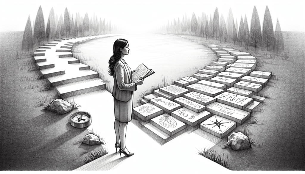 Pencil sketch illustration for: What Most People Get Wrong About Career Pathways & Professional Growth