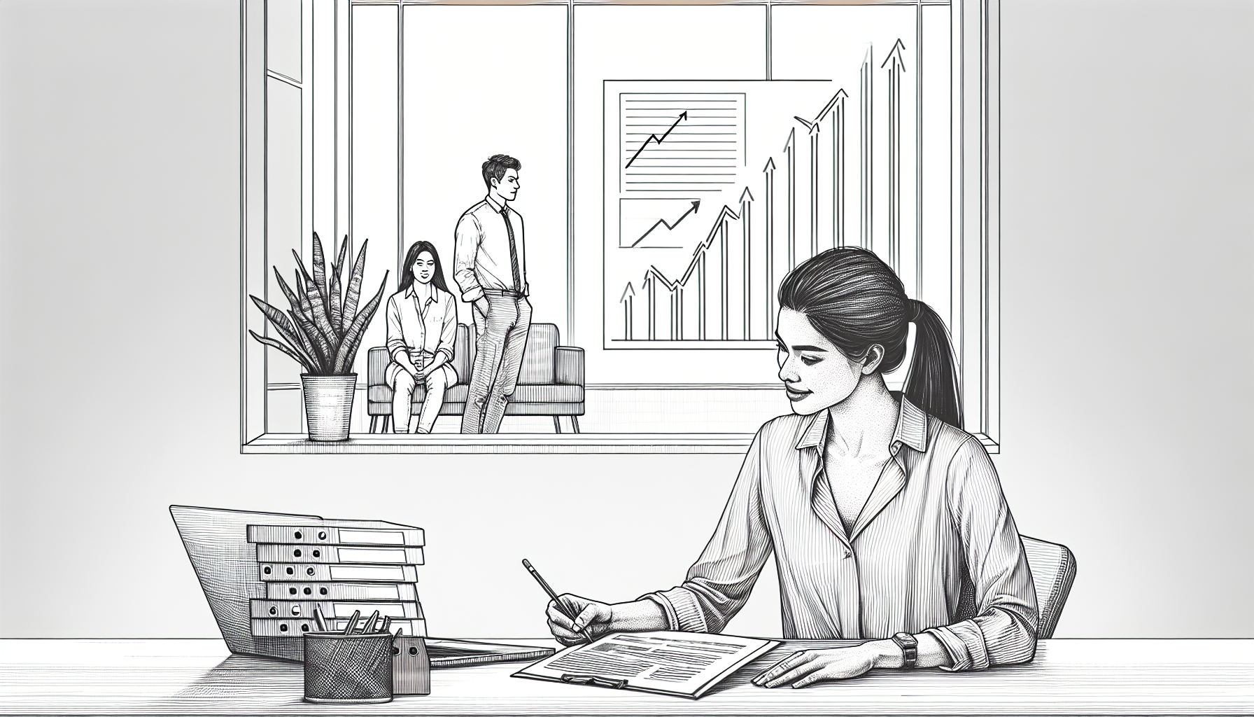 Pencil sketch illustration for: How to Know If Financial Health & KPIs Is Actually Working