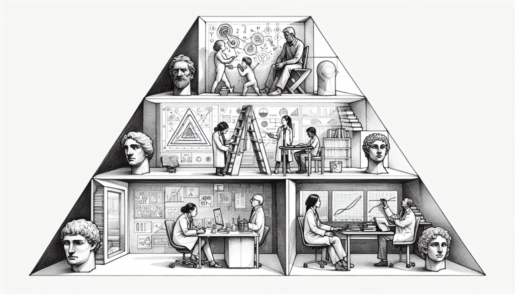 Pencil sketch illustration for: A.4. Distinguish among behaviorism, the experimental analysis of behavior, applied behavior a