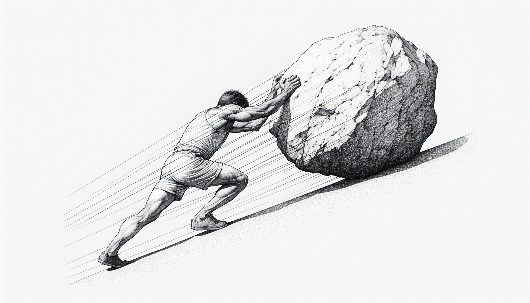 Pencil sketch illustration for: B.22. Identify ways behavioral momentum can be used to understand response persistence.