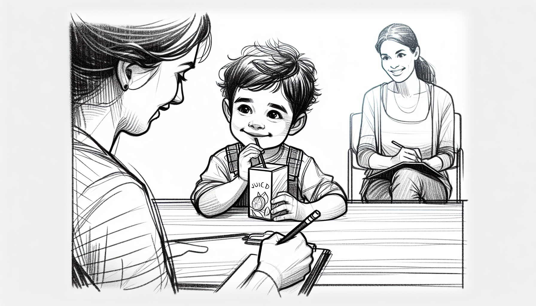 Pencil sketch illustration for: B.16. Identify examples of motivating operations.