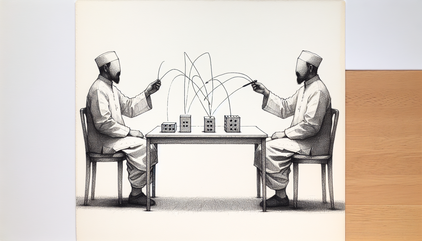 Pencil sketch illustration for: B.14. Identify and distinguish between stimulus and response generalization.