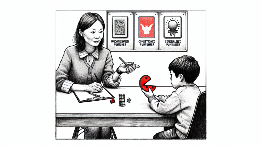 Pencil sketch illustration for: B.8. Identify and distinguish among unconditioned, conditioned, and generalized punishers.