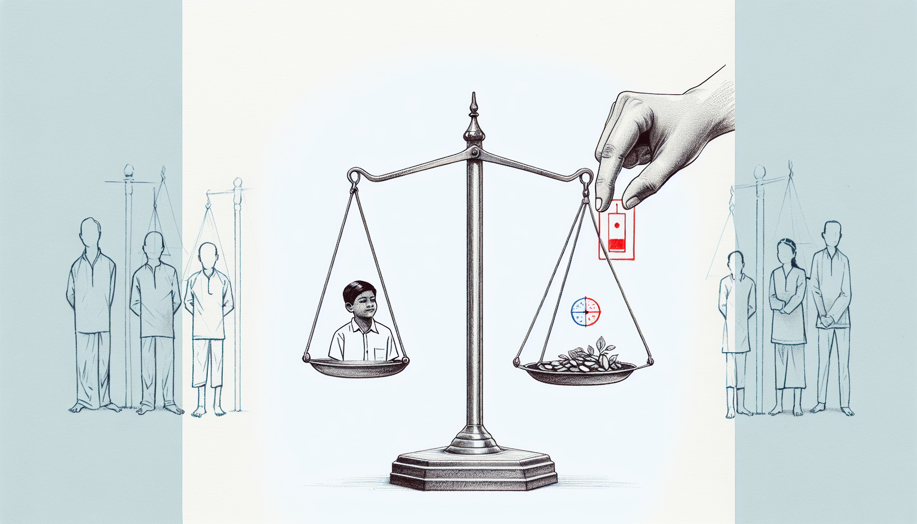 Pencil sketch illustration for: B.5. Identify and distinguish between positive and negative punishment contingencies.