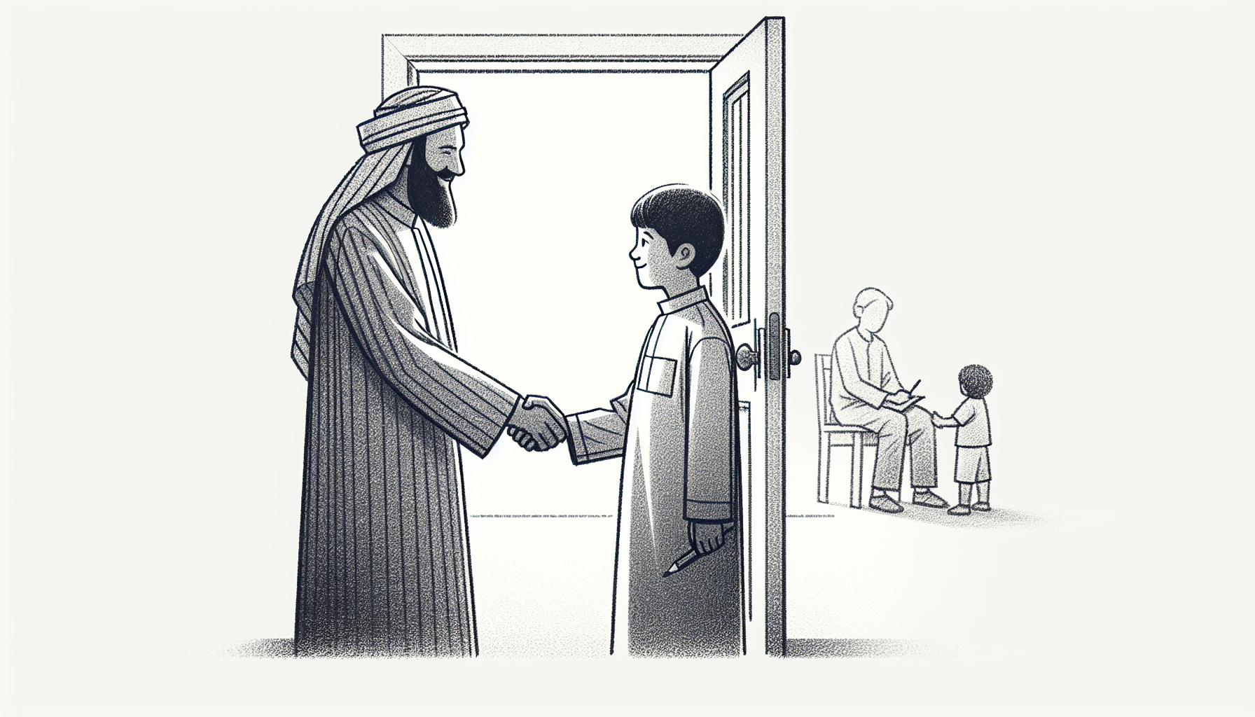 Pencil sketch illustration for: E.6. Identify conditions under which services or supervision should be discontinued and apply