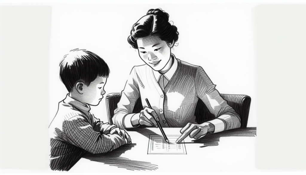 Pencil sketch illustration for: G.10. Design and evaluate instructions and rules.