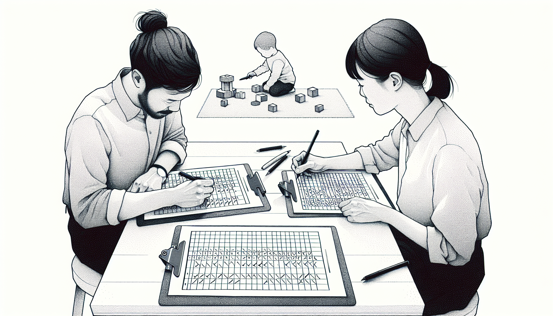 Pencil sketch illustration for: C.3. Measure occurrence.