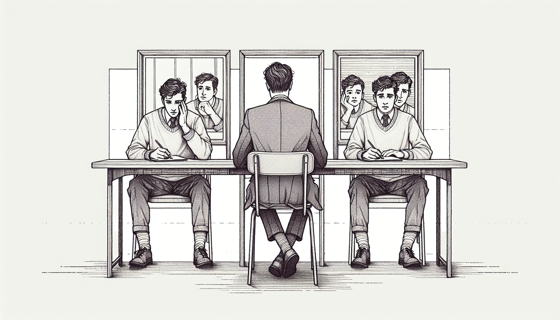 Pencil sketch illustration for: E.2. Identify the risks to oneself, others, and the profession resulting from unethical behav