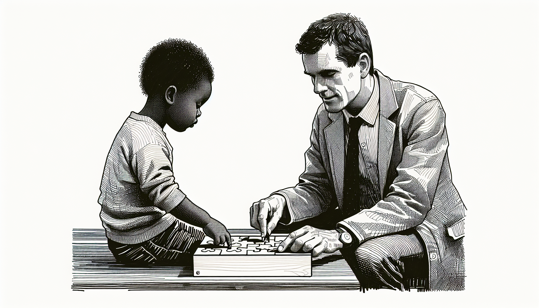 Pencil sketch illustration for: G.7. Select and evaluate stimulus and response prompting procedures.