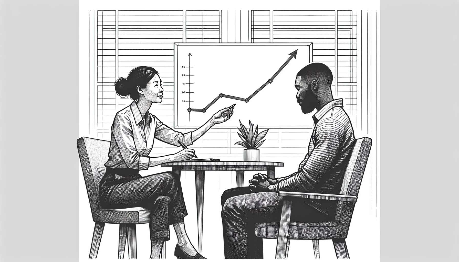 Pencil sketch illustration for: G.11. Shape dimensions of behavior.