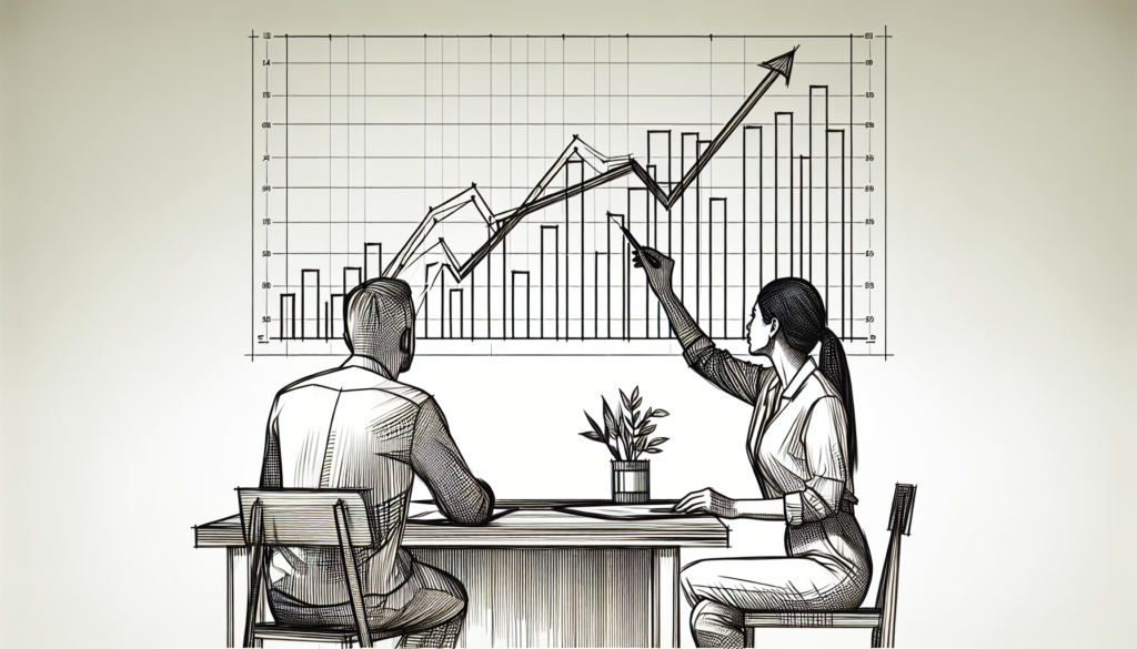 Pencil sketch illustration for: C.10. Graph data to communicate relevant quantitative relations (e.g., equal-interval graphs,
