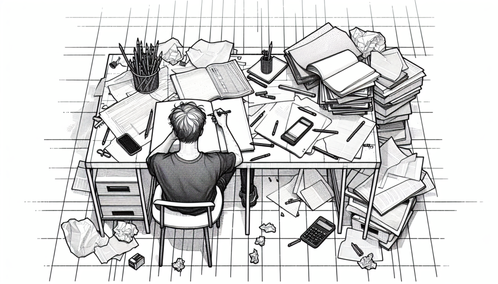 Pencil sketch illustration for: What Most People Get Wrong About Task List Mastery