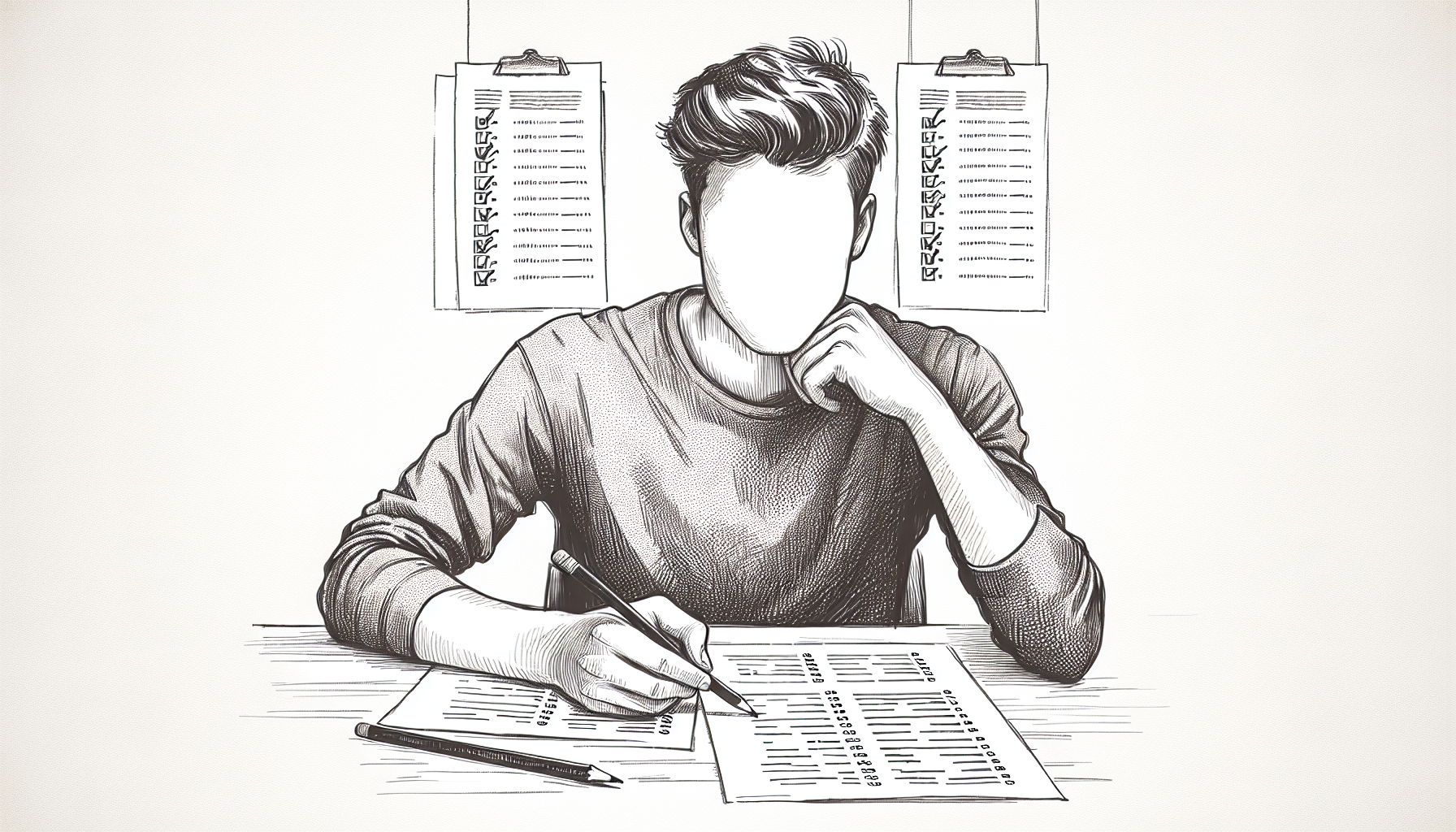 Pencil sketch illustration for: When to Rethink Your Approach to Mock Exam Practice