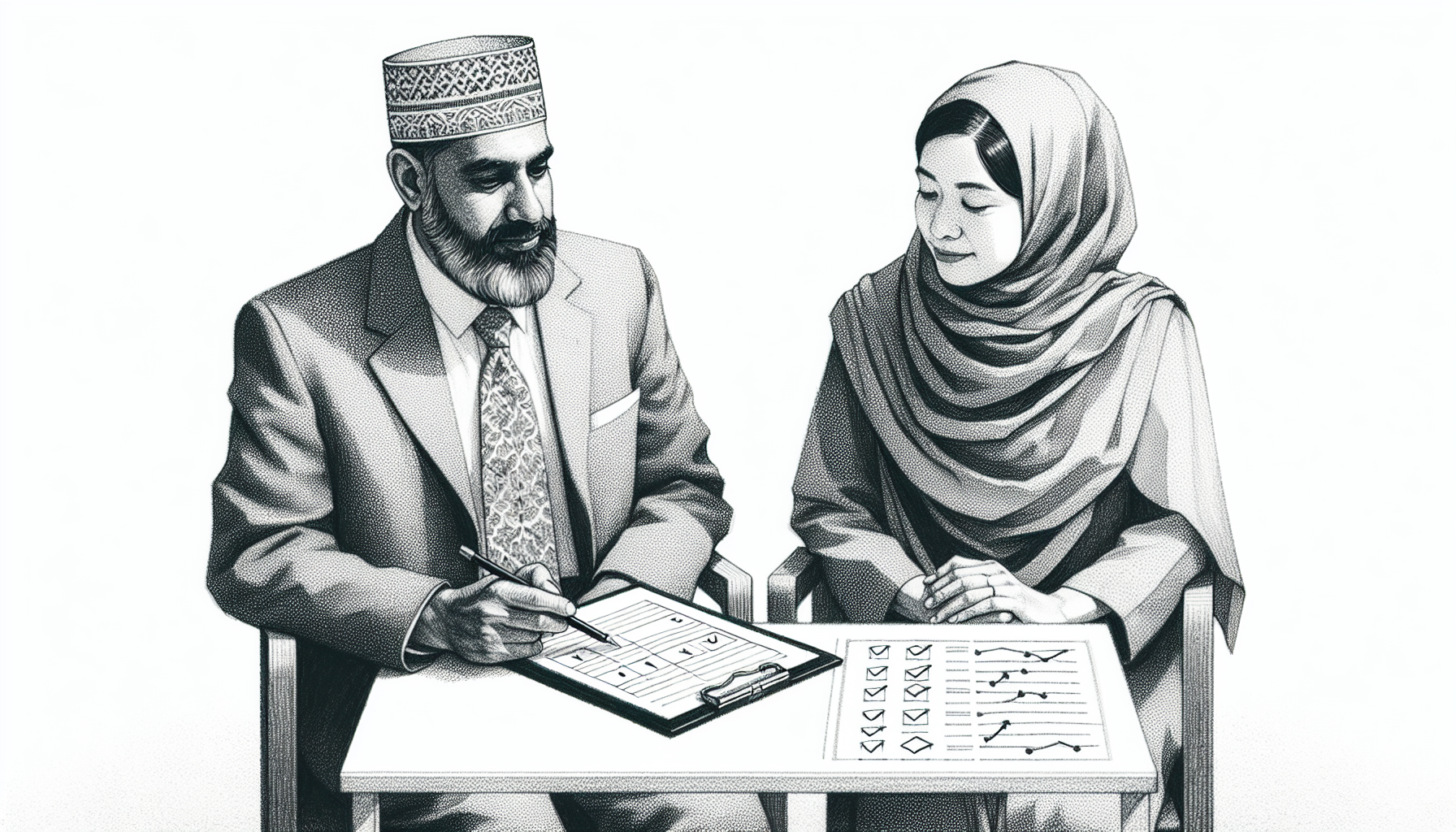 Pencil sketch illustration for: How to Know If Caregiver Collaboration Is Actually Working