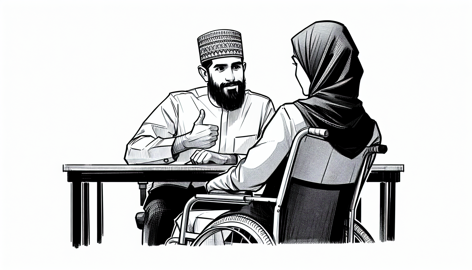 Pencil sketch illustration for: Training instructors to support assent and assent withdrawal during instruction for students