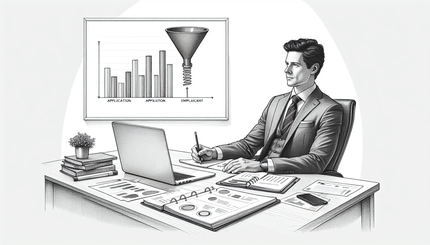 Pencil sketch illustration for: How to Know If Recruiting BCBAs & RBTs Is Actually Working