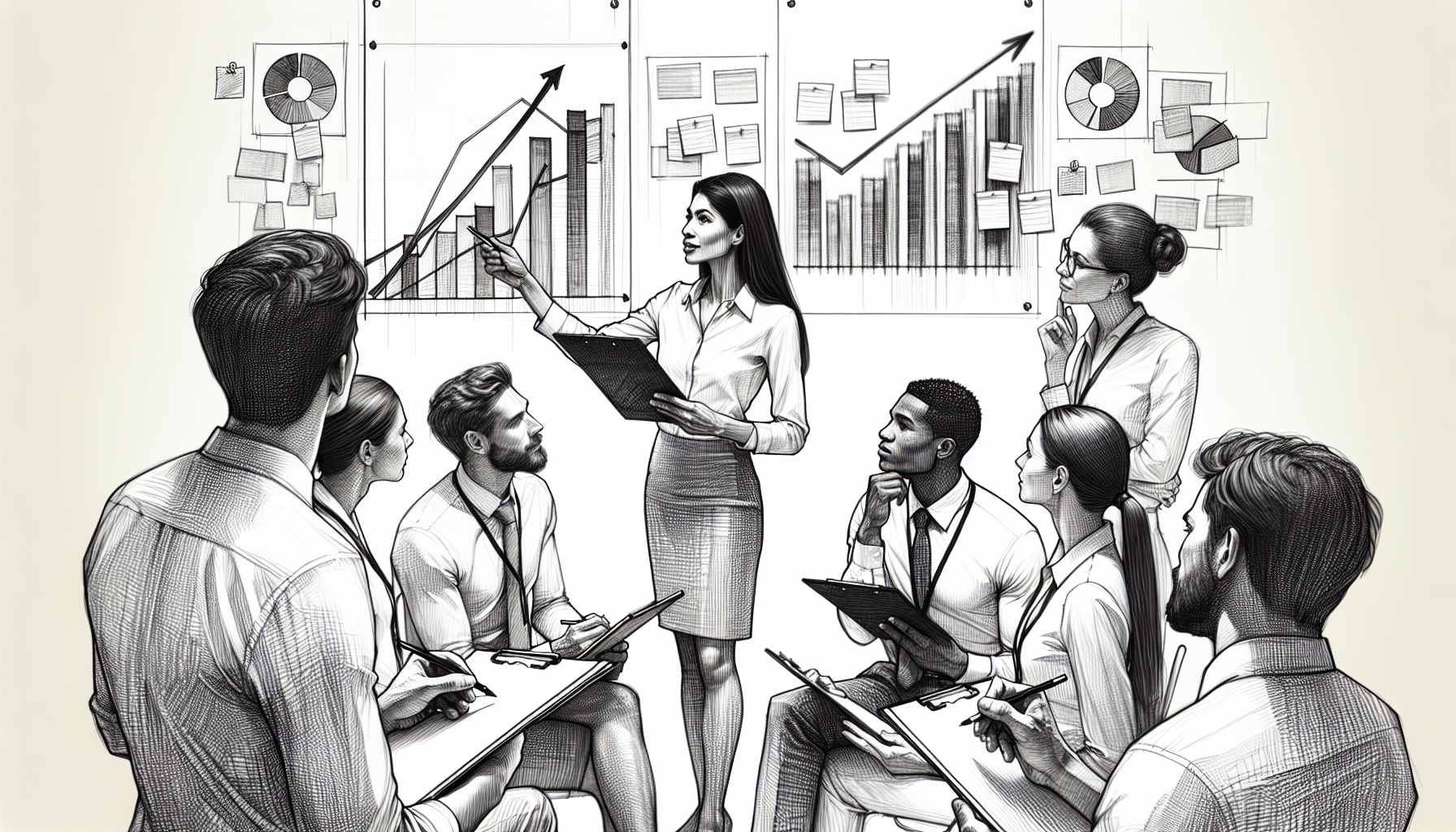 Pencil sketch illustration for: When to Rethink Your Approach to Retention & Culture Systems