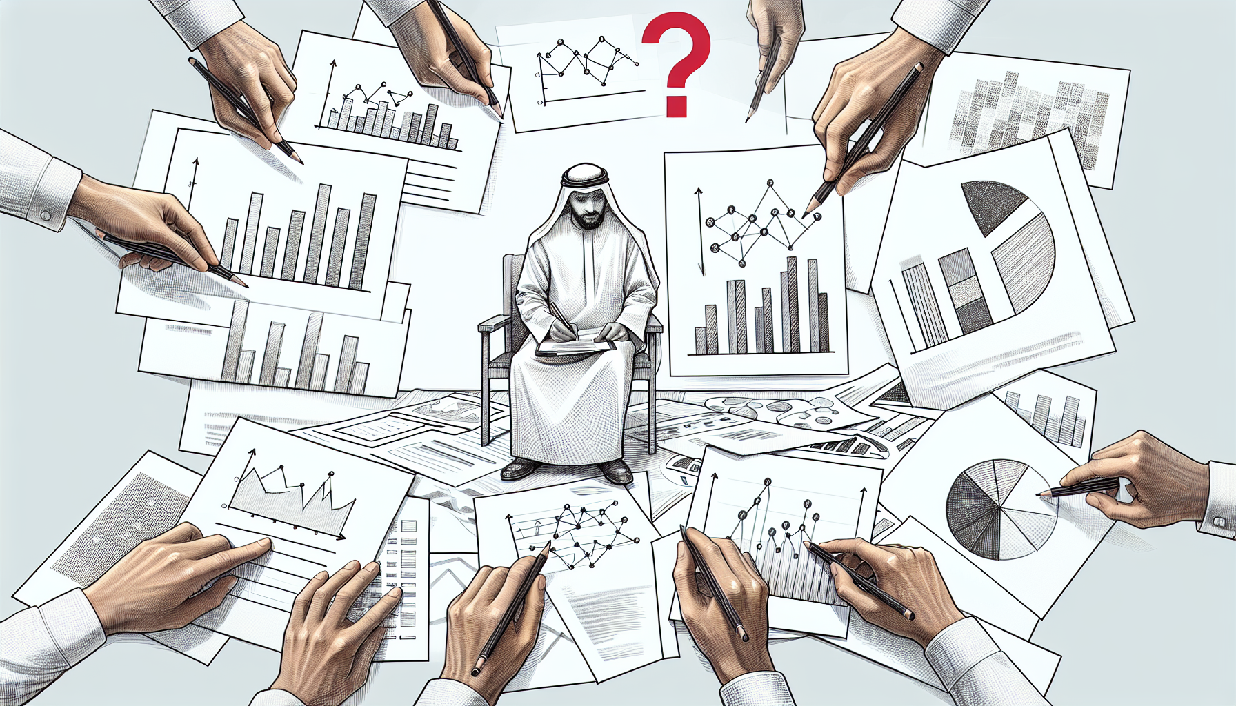 Pencil sketch illustration for: When to Rethink Your Approach to Data Visualization & Analytics