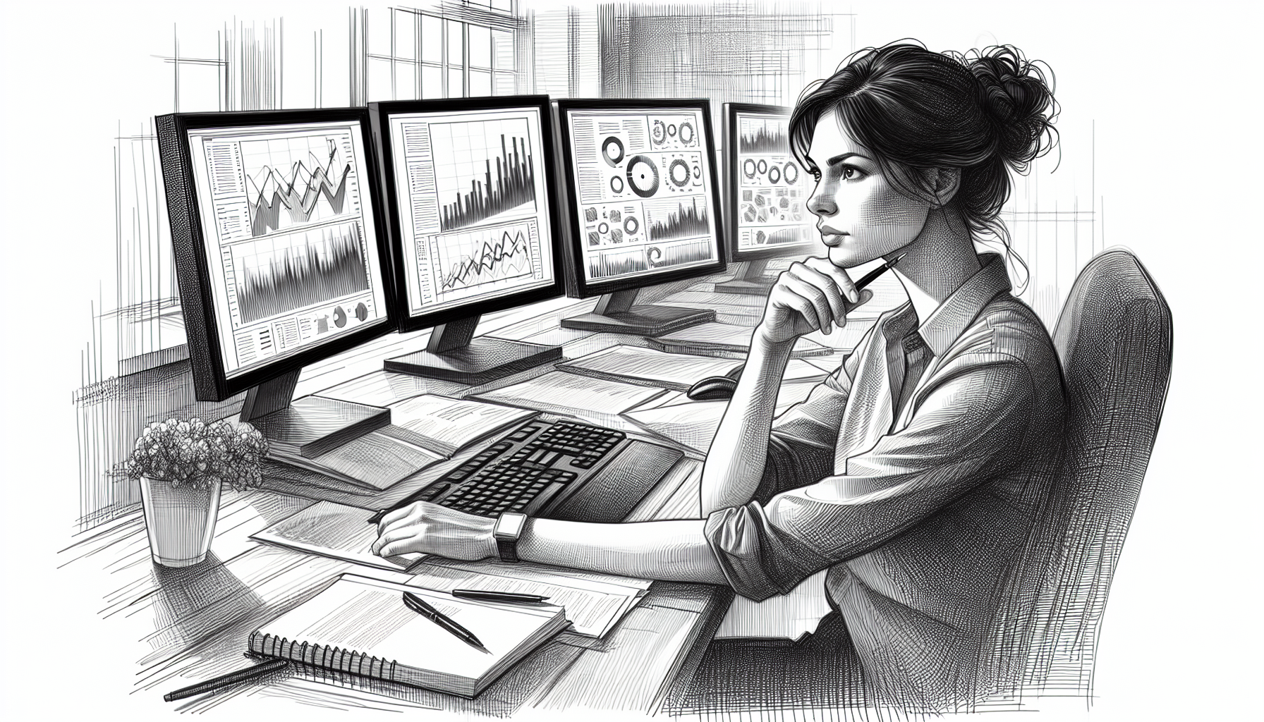 Pencil sketch illustration for: When to Rethink Your Approach to Data Collection & Analysis