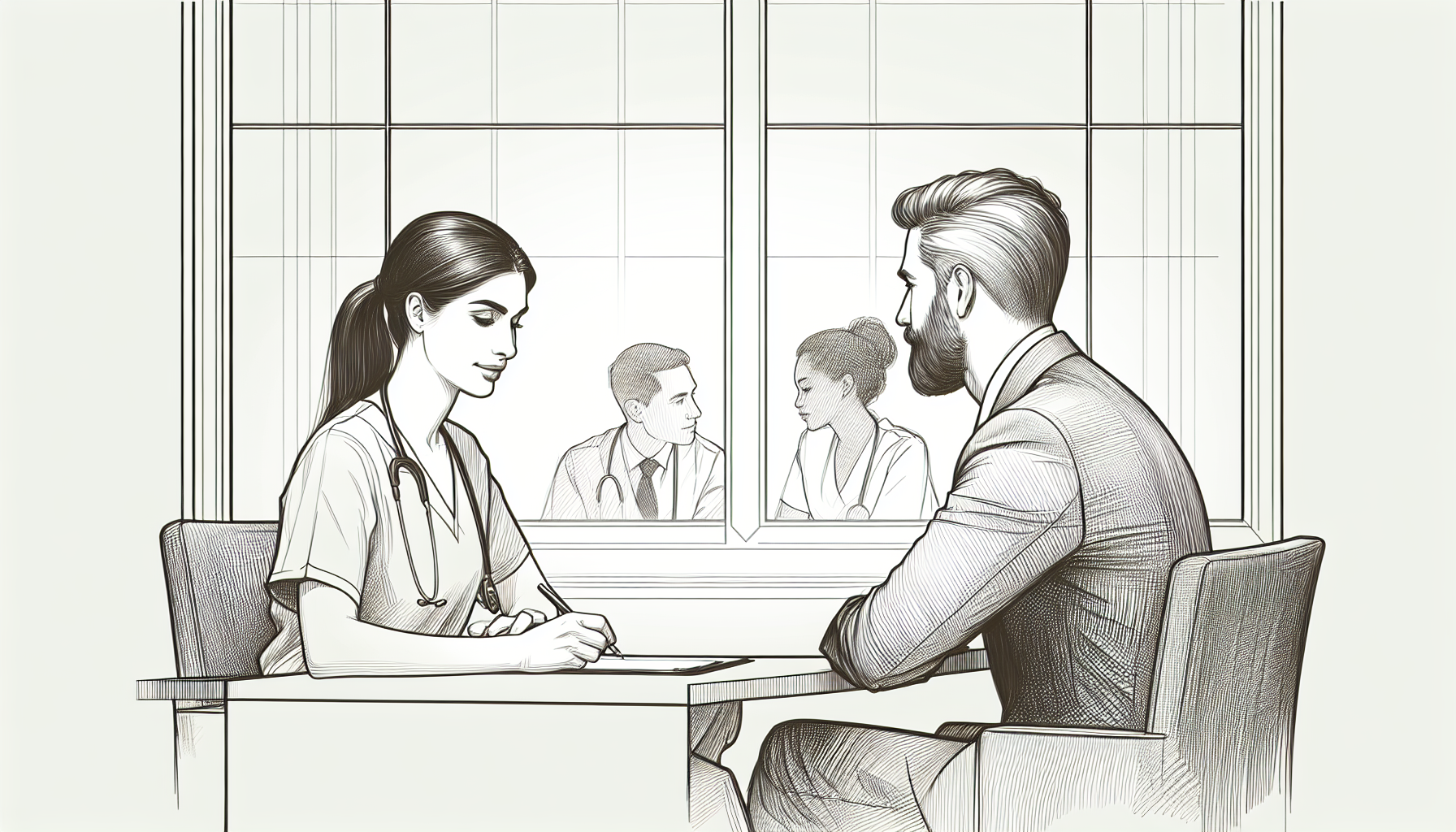 Pencil sketch illustration for: Leadership for Staffing Stability: How ABA Leaders Prevent Turnover Before It Starts: Real-Wo