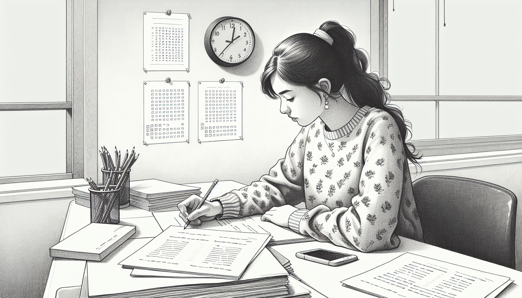 Pencil sketch illustration for: What Most People Get Wrong About Exam Strategies & Skills