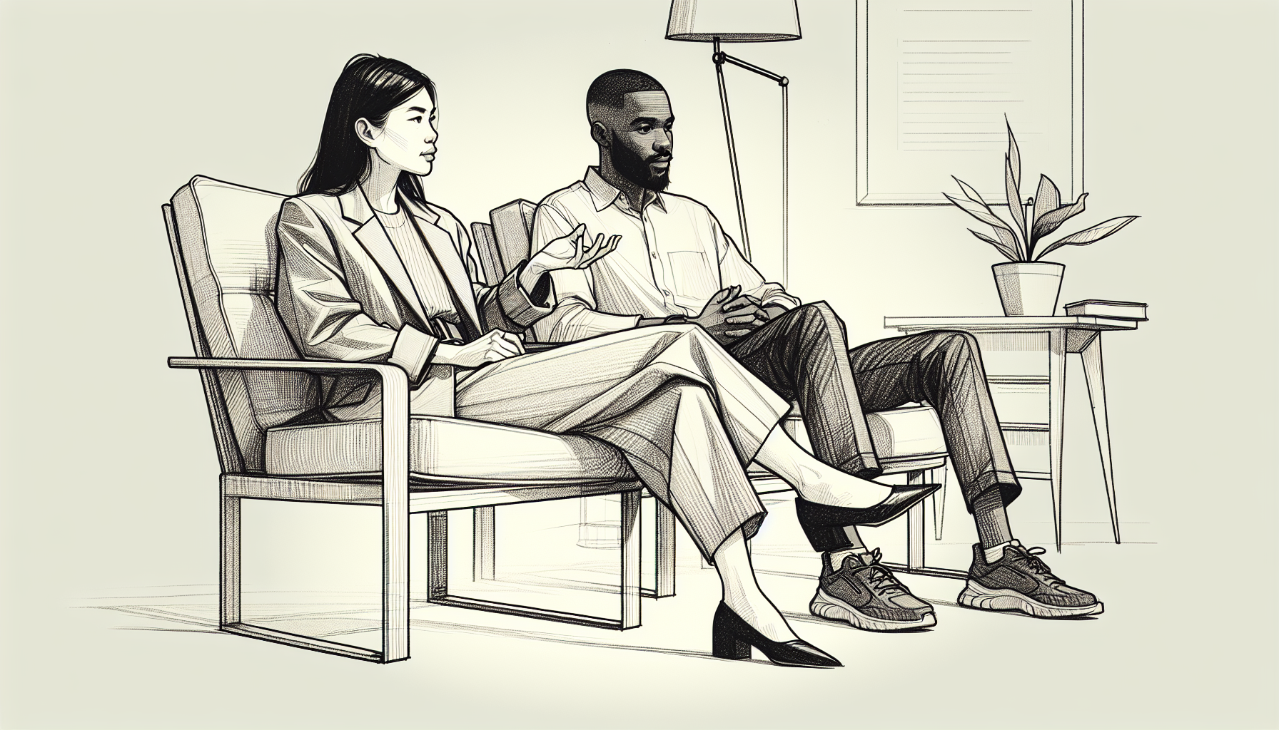 Pencil sketch illustration for: Enhancing supervision through compassion: Registered Behavior Technicians’ perceptions of the