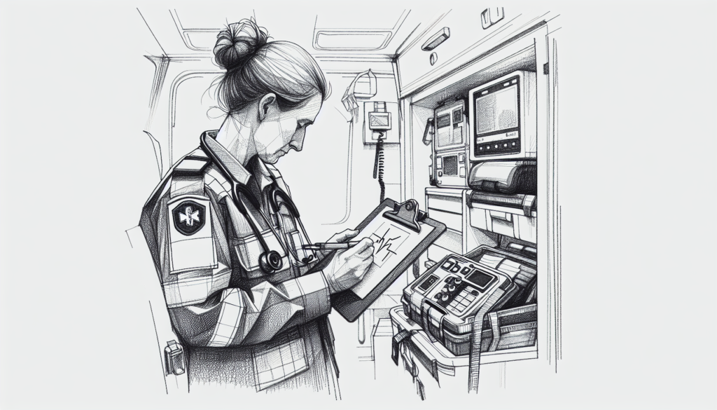 Pencil sketch illustration for: Behavior-based safety with paramedics