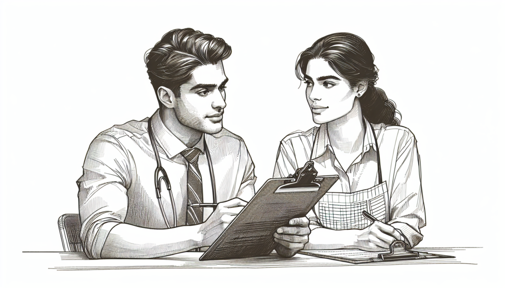 Pencil sketch illustration for: Further evaluation of the performance diagnostic checklist 1.1: outcome agreement between sup