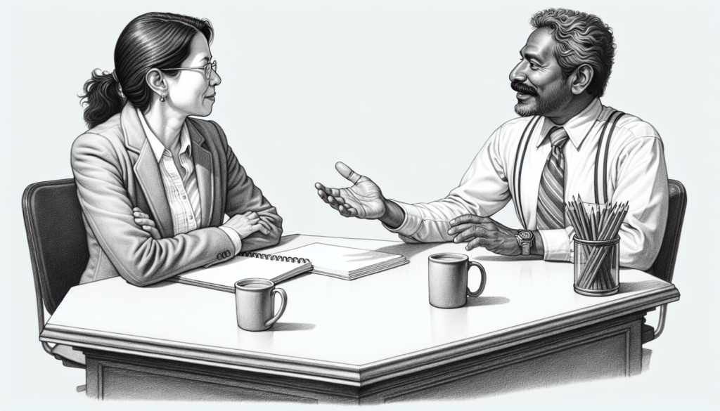 Pencil sketch illustration for: Stay Interviews in ABA: A Template for Learning Why Staff Stay